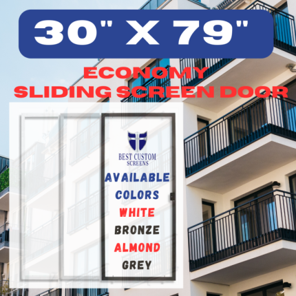 30x79 Sliding Screen Door Economy