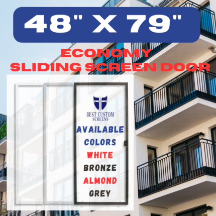 48x79 Sliding Screen Door Economy 48"x80"