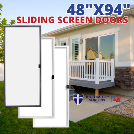 48x94, 48x95, 49x96 Sliding Screen Door Economy