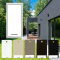 Heavy Duty Sliding Screen Door Color Option: Available in White, Anodized, Bronze, Black, Almond/Tan, and Adobe.