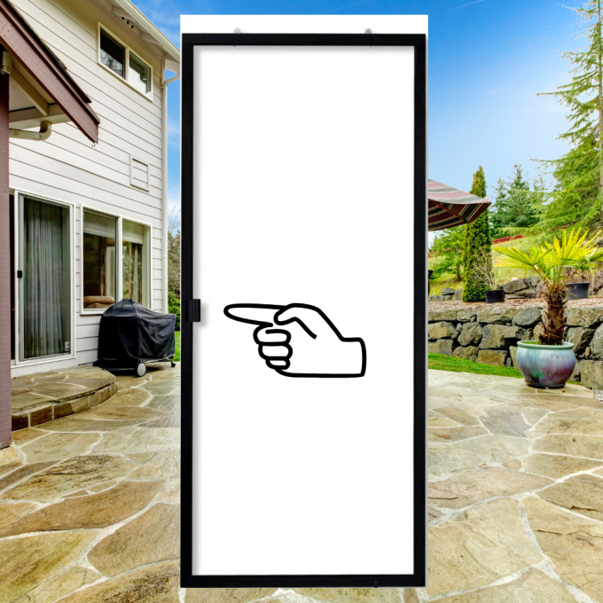 Left Hand Side Handle on Sliding Screen Door