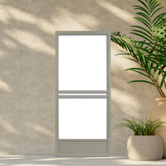 The Adobe Model E Swinging Screen Door is the an affordable and quality screen door. Made in the USA!