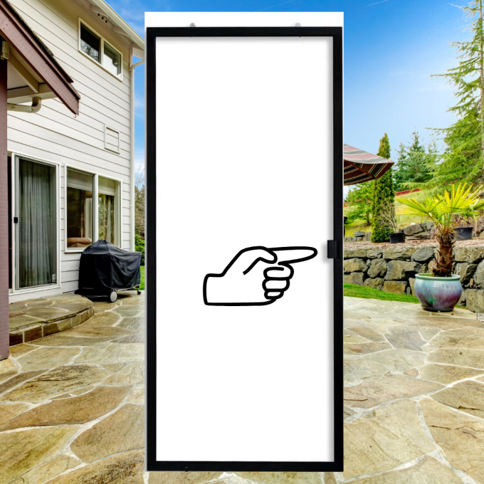 Right Hand Side Handle on Sliding Screen Door