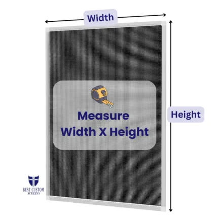 Measure Width x Height. Industry standard is to always measure width by height. All window screens