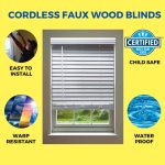 Product photo of Faux Wood Blinds cordless