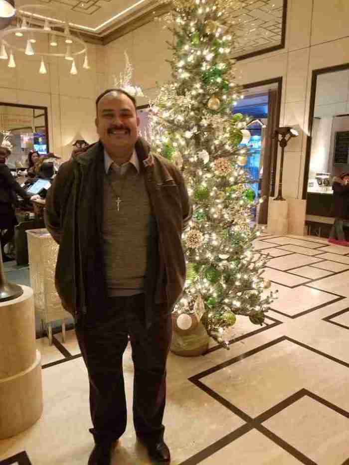 Steve at Christmas in New York