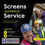 Inland Empire Screens Installation near me. Service provided in San Bernardino and Riverside Counties.