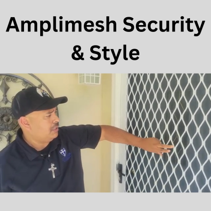 Amplimesh is best security for screen door