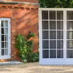French Screen Doors that are hinged swing outward on french doors
