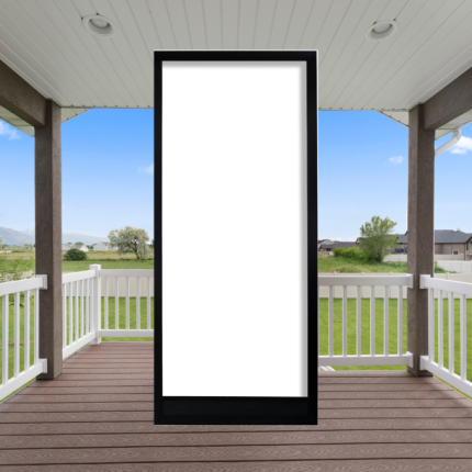 Black Vista Swinging Screen Door