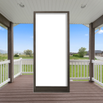 Bronze Vista Swinging Screen Door