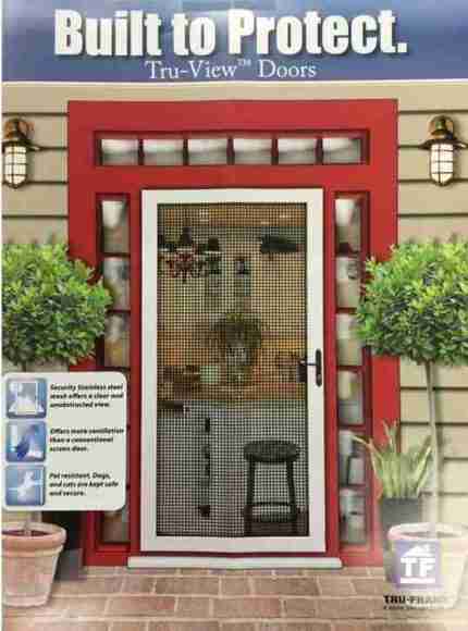 Tru-View Security Screen Door