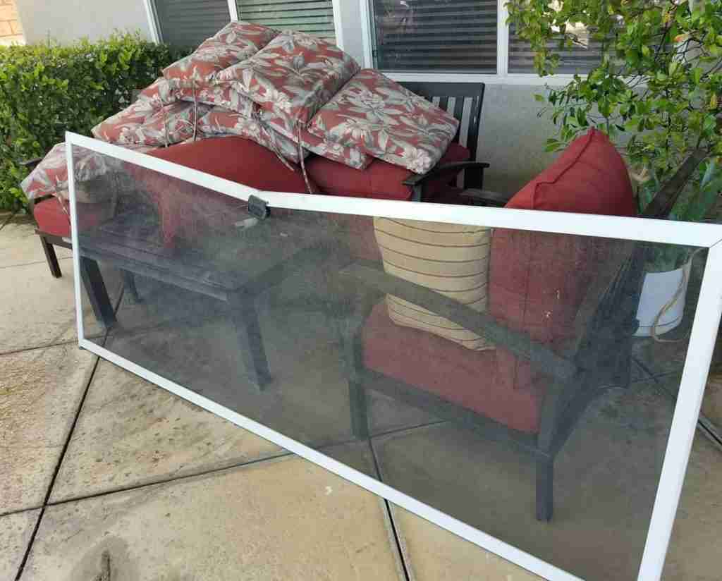 Broken screen door