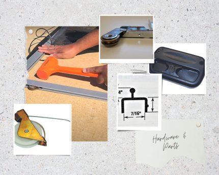 Hardware and parts for sliding screen door | best custom screens