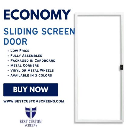 White Sliding Screen Door Frame Color