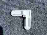 White plastic corner for window screen frame 5/16