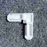 White plastic corner for window screen frame 5/16