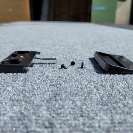 Angled view of kit for ssd handle
