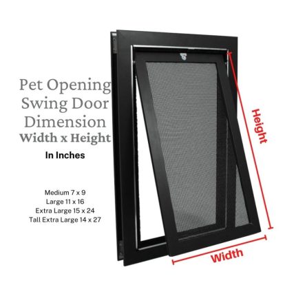 Swinging Pet Door Dimensions