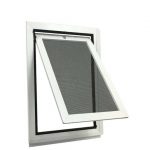 White Pet Door Open