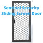 Sentinal Security Sliding Screen Door in bronze