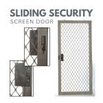 Sliding Security Screen Door with Amplimesh