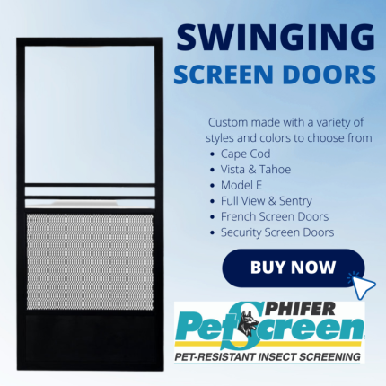 Swinging Screen Doors - Hinged