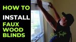 How to install a cordless faux wood blind by Steve Tristan