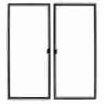 bronze double screen doors