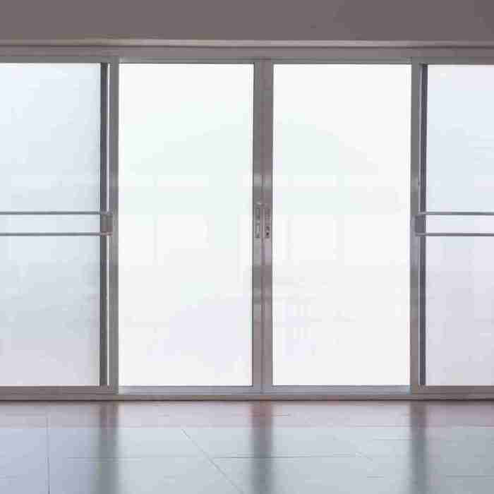 Example of double sliding screen doors Example of house with double sliding screen doors