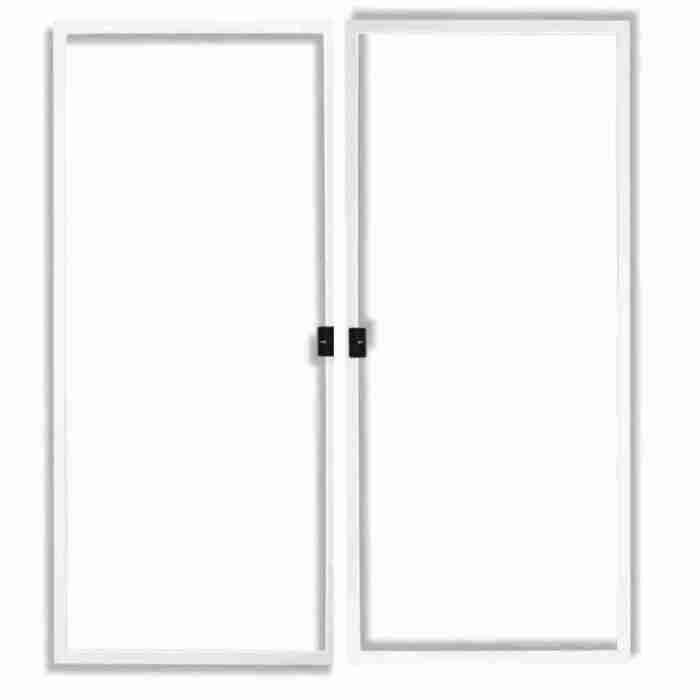 White Double Sliding Screen Doors White double screen doors