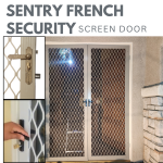 Sentry French Security Screen Doors available at Best Custom Screens