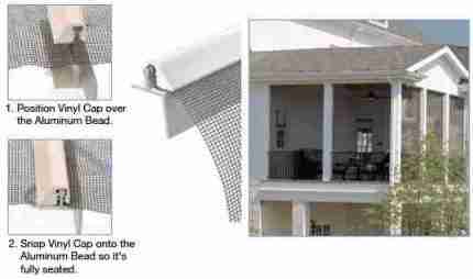 Screen Frame for Patios White