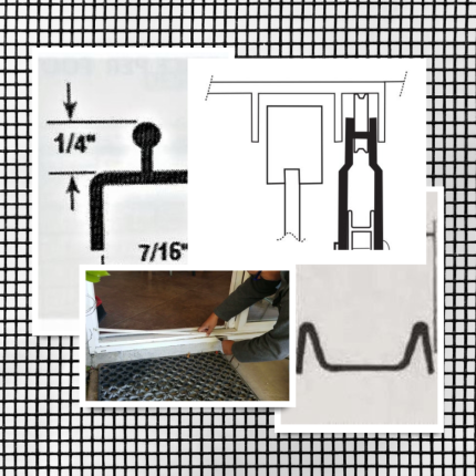 Product Category: Sliding Screen Door Track & Top Channel