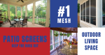 Patio Screens are amazing. They keep out mosquitoes and other bugs too.