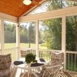 Screened in porch panels