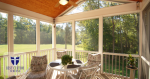 Screened in porch panels