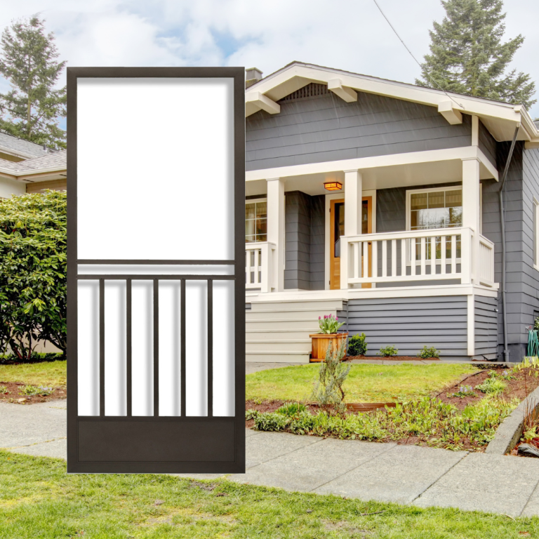 Bronze Craftsman Swinging Screen Door