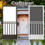 Every Craftsman Home needs a matching Screen Door. Check the Best Custom Screens Craftsman Swinging Screen Door