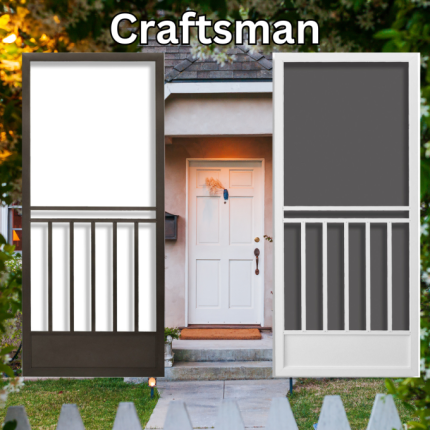 Every Craftsman Home needs a matching Screen Door. Check the Best Custom Screens Craftsman Swinging Screen Door